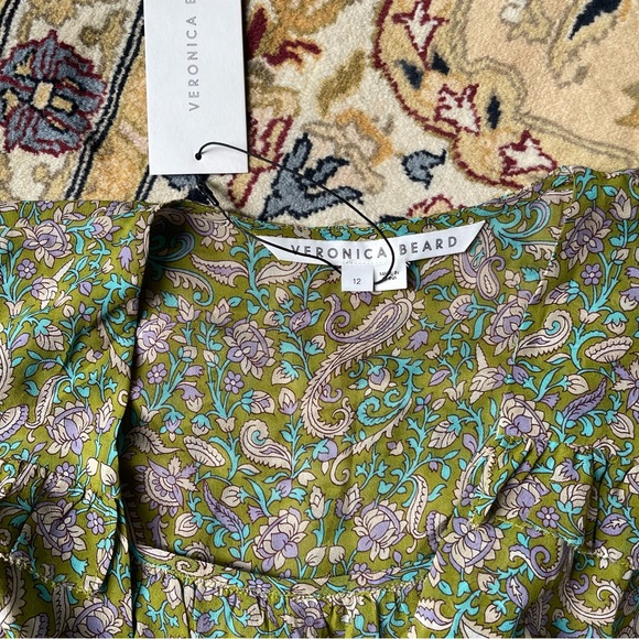 Veronica Beard NWT Dress GREEN AND PINK - Picture 8 of 10